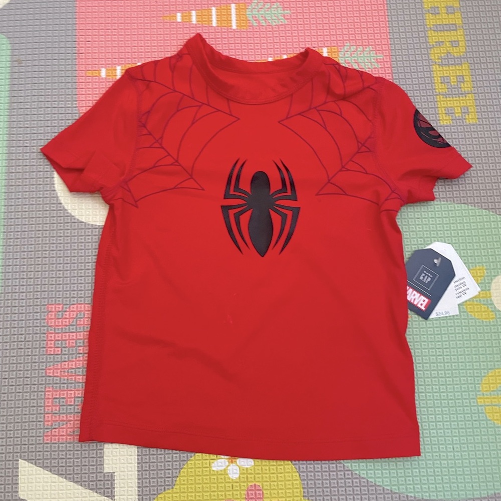 New Baby Gap Marvel spiderman swimming top 2 Years